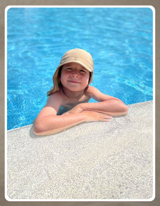 Gorros de Proteccion Solar Beige